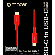 Dây Cáp Mazer ALU.DURA.TEK USB-C2C Cable 3.1A 2m - hàng chính hãng