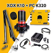 Bộ Mic Hát Livestream Soundcard XOX K10 2020 & Mic TAKSTAR PC K320 Chất