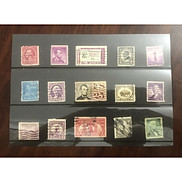 Bìa ghép tem cổ ghép 15 con khác nhau của Hoa Kỳ