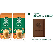 Combo 2 hộp Cà phê hòa tan cao cấp Starbucks Caramel Latte Hộp 4 gói x 23g