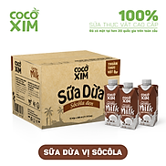 Thùng 12 Hộp Sữa Dừa Cocoxim Socola 330ml hộp