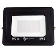 Đèn Pha LED GS-PN100 Công suất 100W Siêu Mỏng ánh sáng vàng