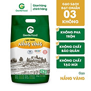 Gạo Nắng Vàng Gente Food 2kg - Thơm, Dẻo, Ngon cơm