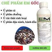 Men vi sinh EM gốc - Ủ phân cá, đỗ tương, dịch chuối