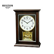 Đồng hồ để bàn Rhythm CRH266UR06 KT 28.0 x 40.0 x 13.5cm Vỏ gỗ. Dùng Pin.