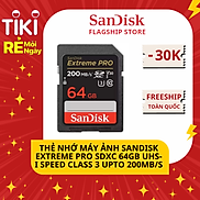 Thẻ Nhớ SDXC SanDisk Extreme Pro U3 V30 1133X 128GB 170MB s