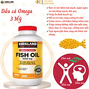 Omega 3 dầu cá Mỹ Kirkland Signature Fish Oil 1000mg Hỗ trợ sức khỏe não bộ