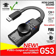 Sound card âm thanh USB 7.1 CH cho máy tính PC chuyên game 4 in 1 Plextone