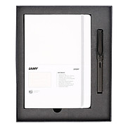 Lamy Notebook A5 Softcover White + Lamy Safari Matt Black - GSNSa0029