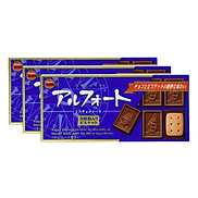 3 Hộp Bánh Quy Bourbon Alfort Mini Choco Nhật Bản 57g x 3