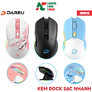 Chuột Không Dây Gaming DAREU EM901X LED RGB + Kèm Dock Sạc Nhanh