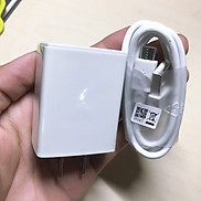 Bộ sạc nhanh 10Wchân dẹt màu trắng tặng kèm cáp sạc USB micro dùng cho