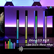 Thanh đèn led nháy RGB MÀU TRẮNG cảm biến âm thanh - đèn nháy theo nhạc