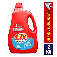 Nước giặt Lix đậm đặc hương hoa chai 2kg NG201 tăng gấp đôi sức mạnh giặt