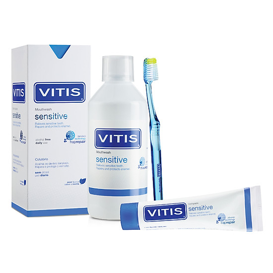 Bộ sản phẩm chăm sóc răng nhạy cảm - vitis sensitive mixed pack - ảnh sản phẩm 1