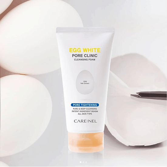 Sữa rửa mặt trứng carenel egg white pore clinic cleansing foam - ảnh sản phẩm 4