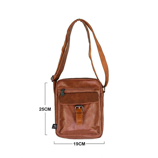 Túi đeo chéo da dáng đứng three-box - ms6370 - ảnh sản phẩm 7
