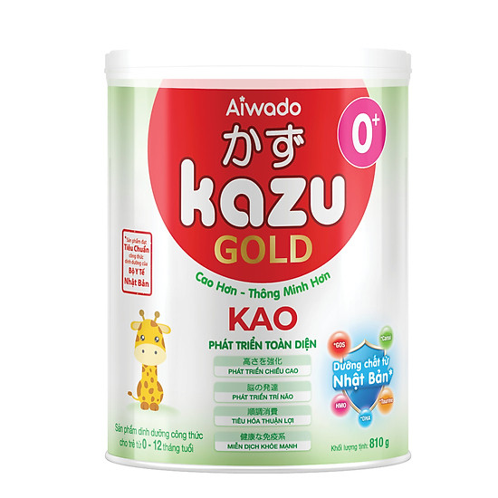 Tinh tuý dưỡng chất nhật bản sữa bột kazu kao gold 810g 0+ dưới 12 tháng - ảnh sản phẩm 1