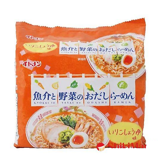Mì súp hải sản và rau vị nước tương itomen odashi ramen shoyu 5p 18g t - ảnh sản phẩm 1