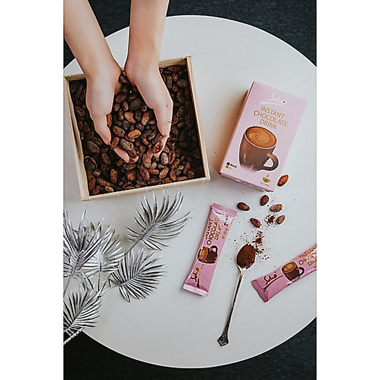 Bột cacao hoà tan scho hồng của đức - hộp 10 bịch 20gr - hàng nhập khẩu - ảnh sản phẩm 3