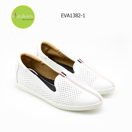 Giày slipon đế độn da tổng hợp 3cm evashoes - eva1382-1 màu đen, trắng - ảnh sản phẩm 5