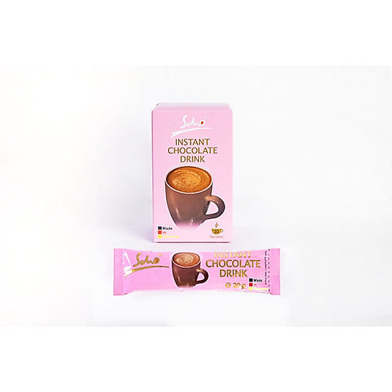 Bột cacao hoà tan scho hồng của đức - hộp 10 bịch 20gr - hàng nhập khẩu - ảnh sản phẩm 4