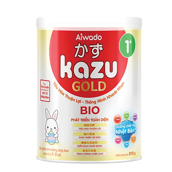Tinh tuý dưỡng chất nhật bản sữa bột kazu bio gold 810g 1+ từ 12 đến 24 - ảnh sản phẩm 1