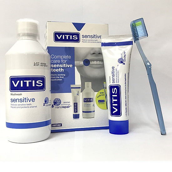 Bộ sản phẩm chăm sóc răng nhạy cảm - vitis sensitive mixed pack - ảnh sản phẩm 3