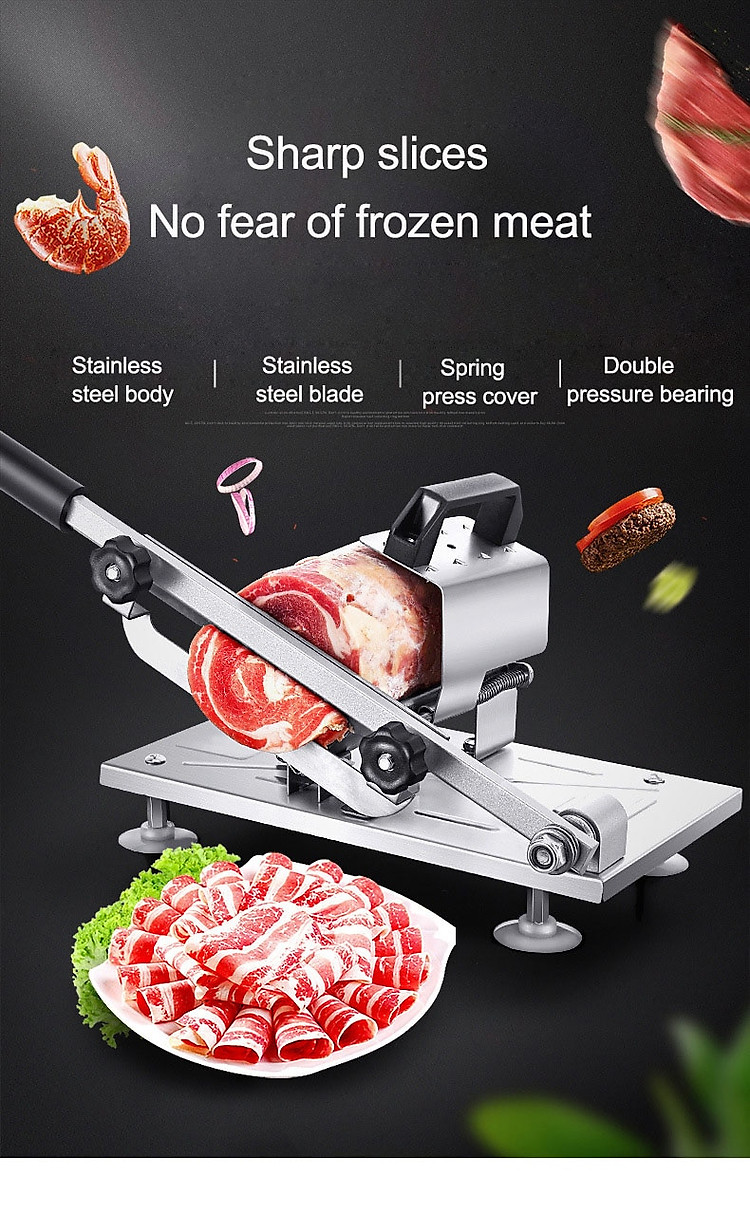 Máy cắt thịt có thiết kế nhỏ gọn, chất liệu thép không gỉ 7341 1