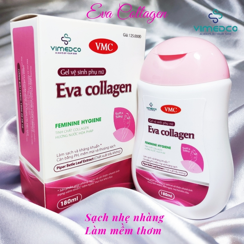 combo 2 chai gel vệ sinh phụ nữ eva collagen 2