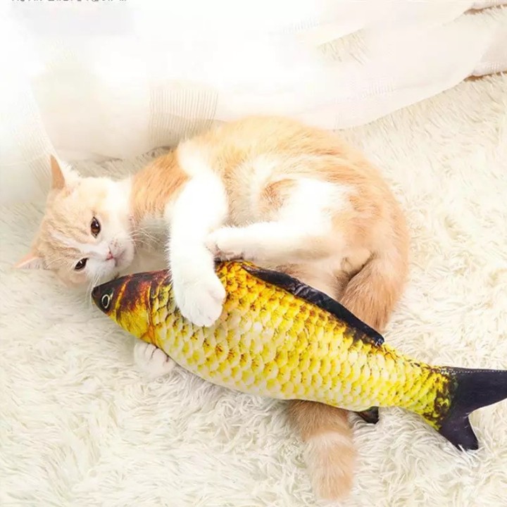 cá 3d đồ chơi cho mèo nhồi bông ngộ nghĩnh, kích thước 20cm, giao mẫu ngẫu nhiên - sp000316 8
