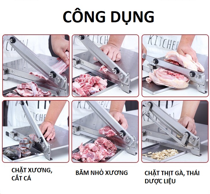 máy cắt thịt đông lạnh, cắt xương, cắt gà, vịt đa năng cao cấp bản đặc biệt cầm tay 12