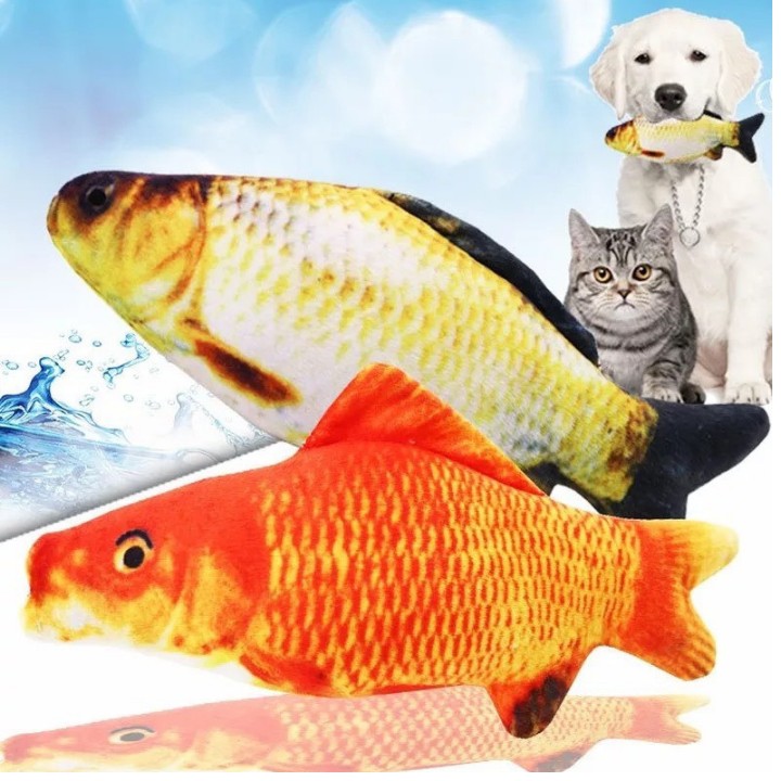 cá 3d đồ chơi cho mèo nhồi bông ngộ nghĩnh, kích thước 20cm, giao mẫu ngẫu nhiên - sp000316 6