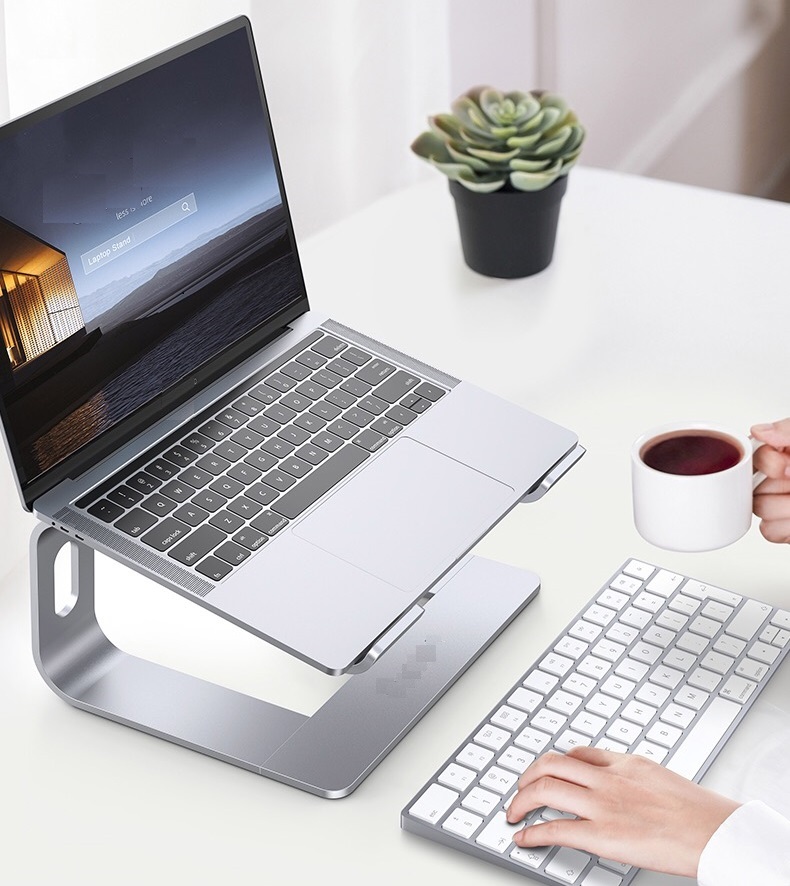 Giá đỡ nâng laptop stand hợp kim nhôm hỗ trợ tản nhiệt cho Macbook và laptop CR06 Vu Studio - Hàng chính hãng 3