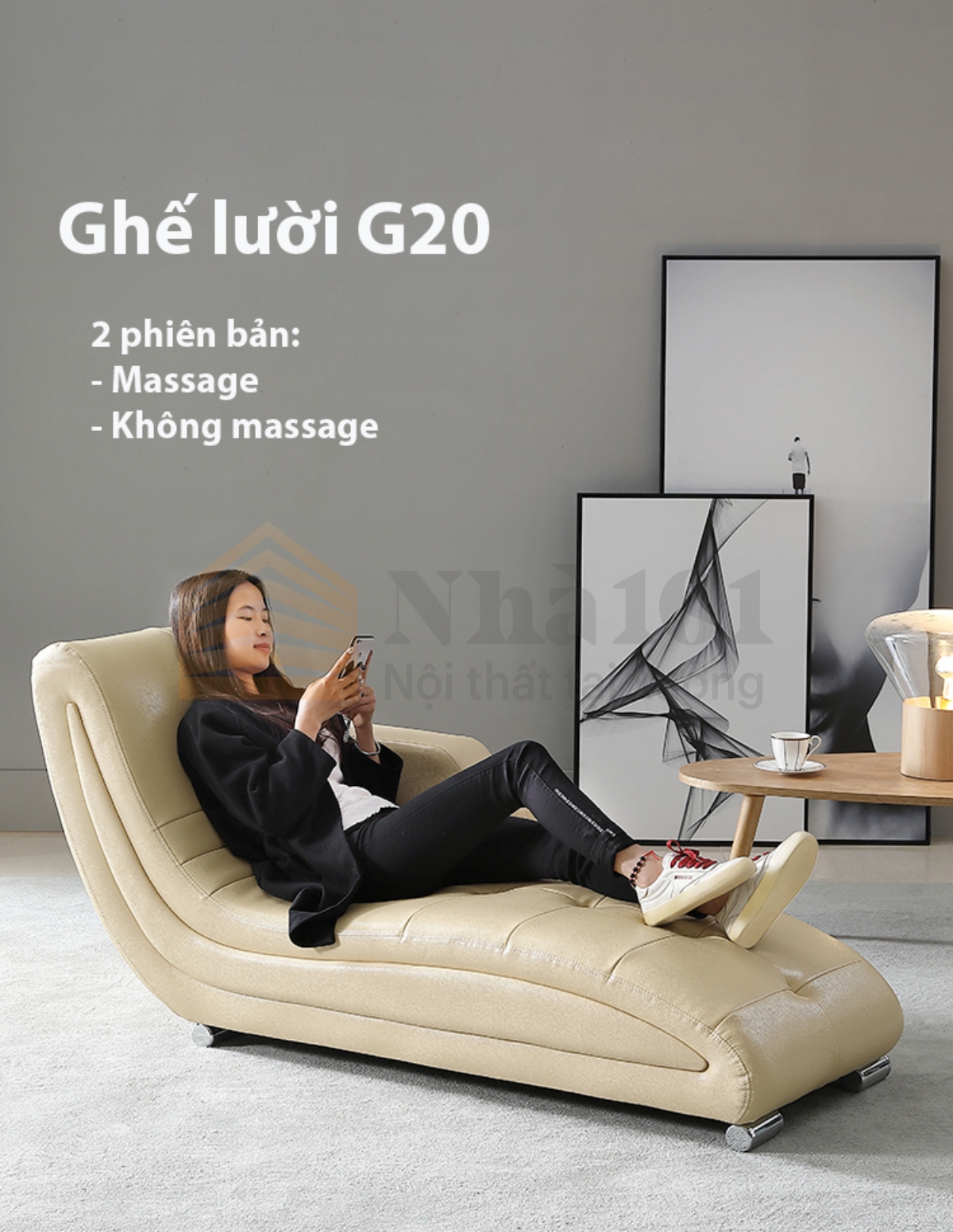 Ghế lười massage mã G20 Nhà 101 (Bản có massage) 1