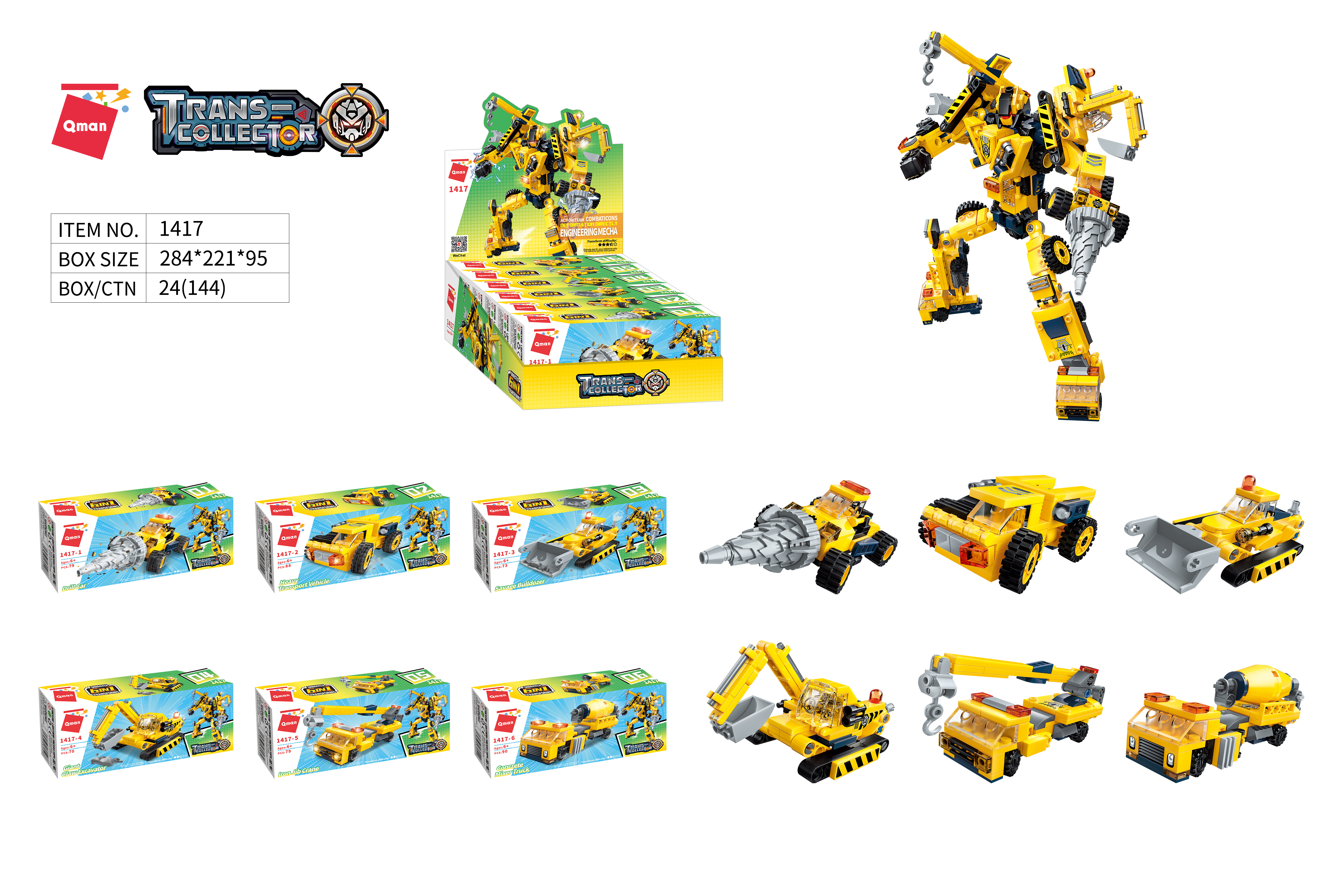 bộ xếp hình lắp ráp lego qman 479 mảnh robot người máy kĩ thuật 1417 cho trẻ từ 6 tuổi 1