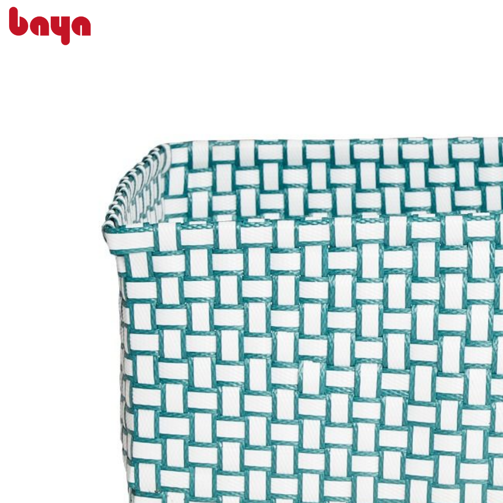 giỏ đựng đồ baya bella đan từ sợi nhựa bền chắc chống nước giúp sắp xếp vật dụng phòng ngủ, phòng tắm 2001020 4