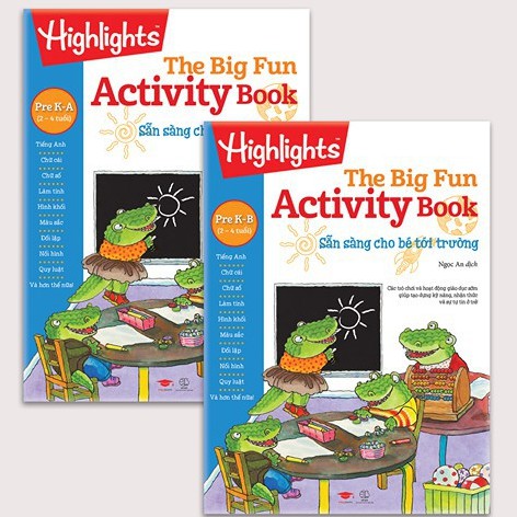 sách bigfun activity book - dành cho trẻ từ 2 đến 4 tuổi - học tập sớm pre 1