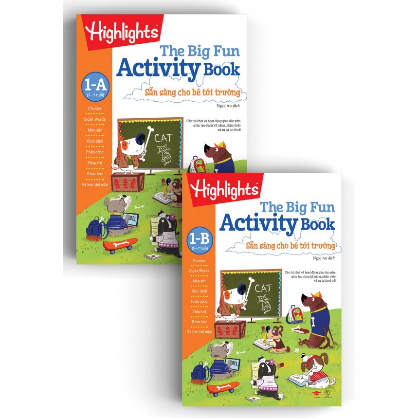 sách big fun activity book 1 - sẵn sàng cho bé tới trường bộ 2 cuốn, 5 - 1