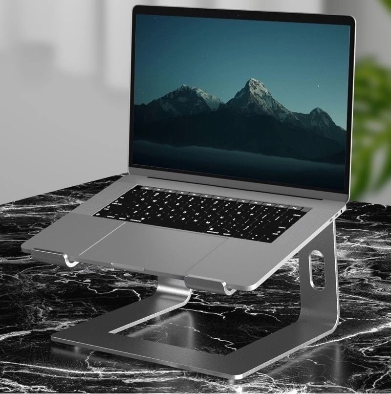 Giá đỡ nâng laptop stand hợp kim nhôm hỗ trợ tản nhiệt cho Macbook và laptop CR06 Vu Studio - Hàng chính hãng 2